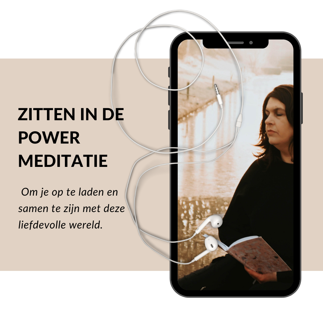 Zitten in de power meditatie Zitten in de power meditatie